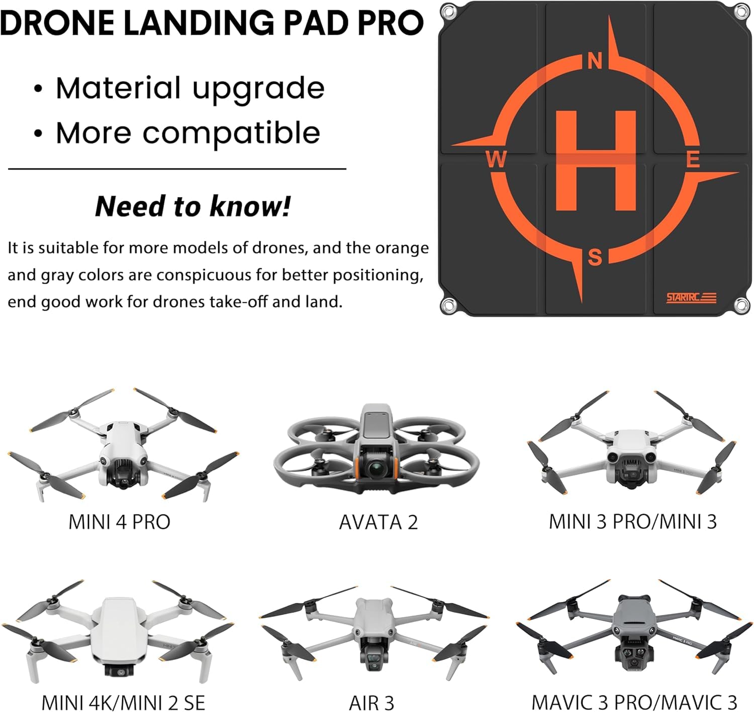 STARTRC Drone Landing Pad, Uni - Drone Strobe Light recension och pris