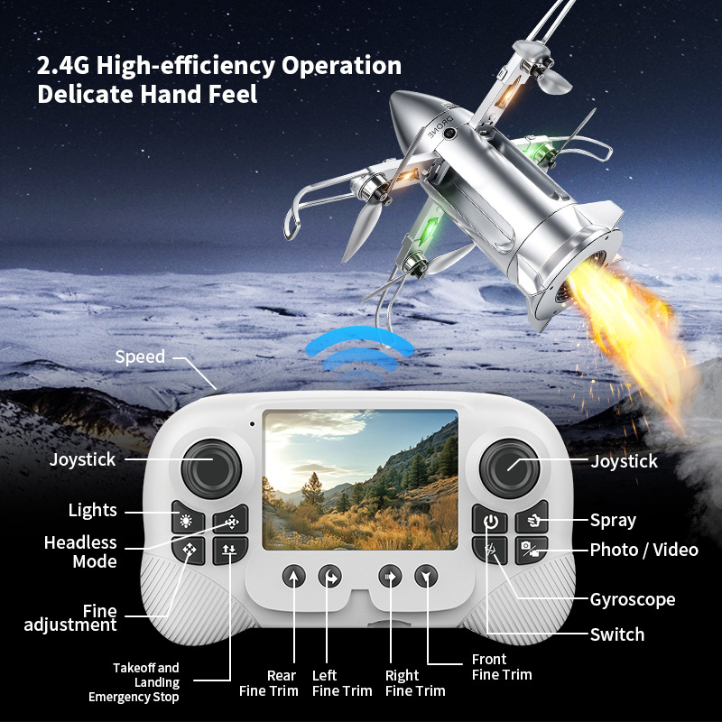 OZ X6 Rocket Drone 2.8 Inch Sc - Drone Controller Screen recension och pris